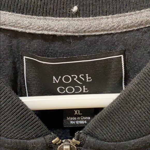 Women’s XL Morse Code zip-up - Picture 2 of 4